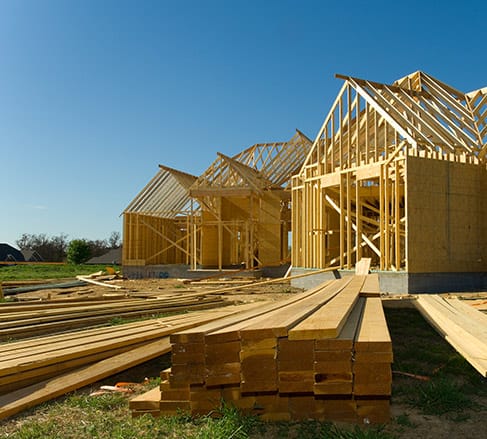 image of a house being built. Before the house is completed it will be covered by the best Builder's Risk Insurance in Columbia, SC
